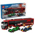 60445 Lego City F1 Tırı ve RB20 ve AMR24 1086 parça +8 yaş